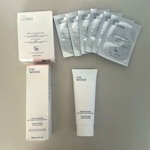 NIB Lise Watier Cooling Cream Foam Cleanser 150ml & Lift & Firm Lift Eye Patch 6